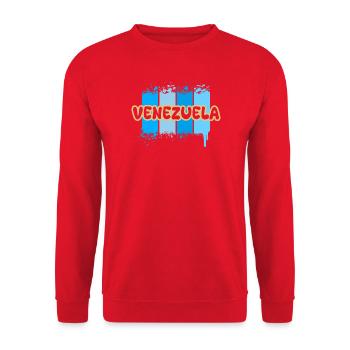 Venezuela - Unisex Sweatshirt - red - Front - Alina (178cm) & Michal (187cm)