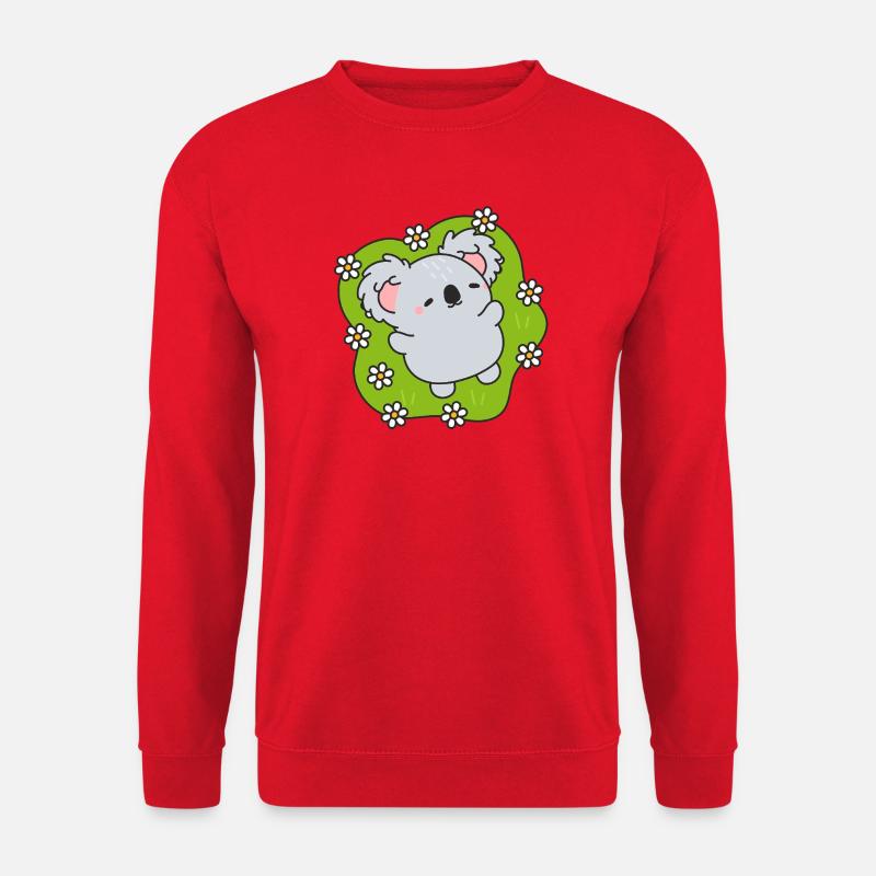 Traumhaft blühender Koala - Unisex Pullover - Rot