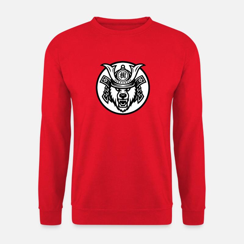 Samurai Bear Ju-1 - Unisex Sweatshirt - red