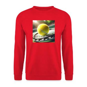 Sports, tennis - Sweat-shirt Unisexe - rouge - Devant - Alina (178cm) & Michal (187cm)
