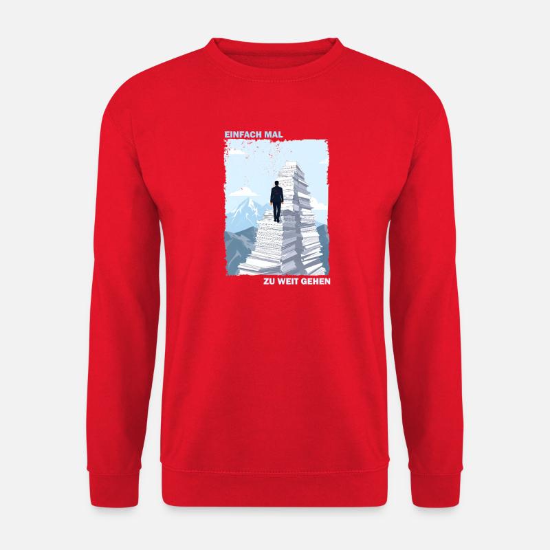 Kletterei Papierberge - Unisex Pullover - Rot