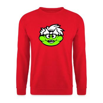Frosch Frau Hübsch Kröte Lustig Weiblich Mädchen - Unisex Pullover - Rot - Vorne - Alina (178cm) & Michal (187cm)