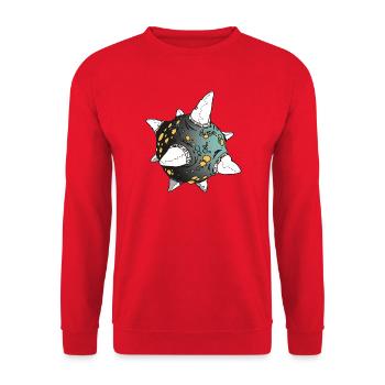 Planet - Unisex Pullover - Rot - Vorne - Alina (178cm) & Michal (187cm)