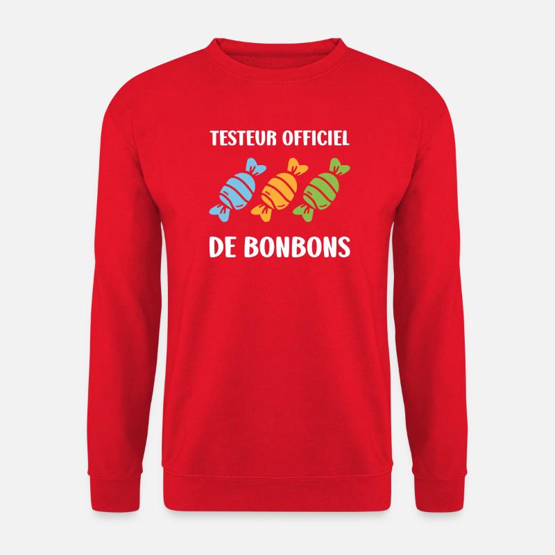 Official Candy Tester - Unisex Sweatshirt - red