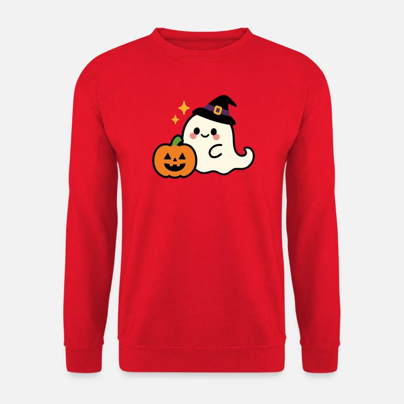 Niedlich, aber gruselig – Halloween Kawaii Ghost - Unisex Pullover - Rot