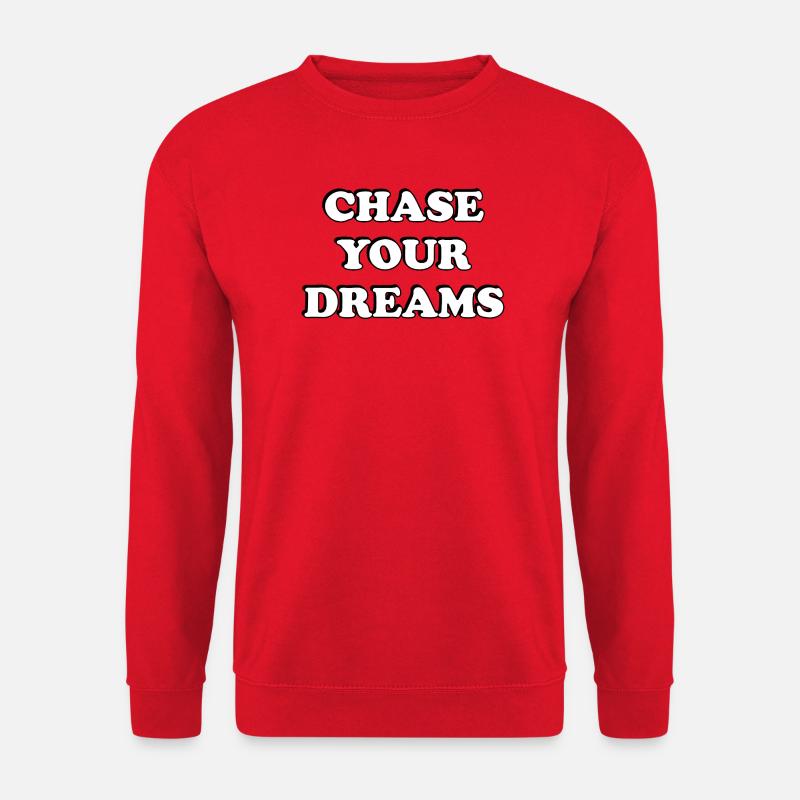 Verfolge deine Träume - Unisex Pullover - Rot