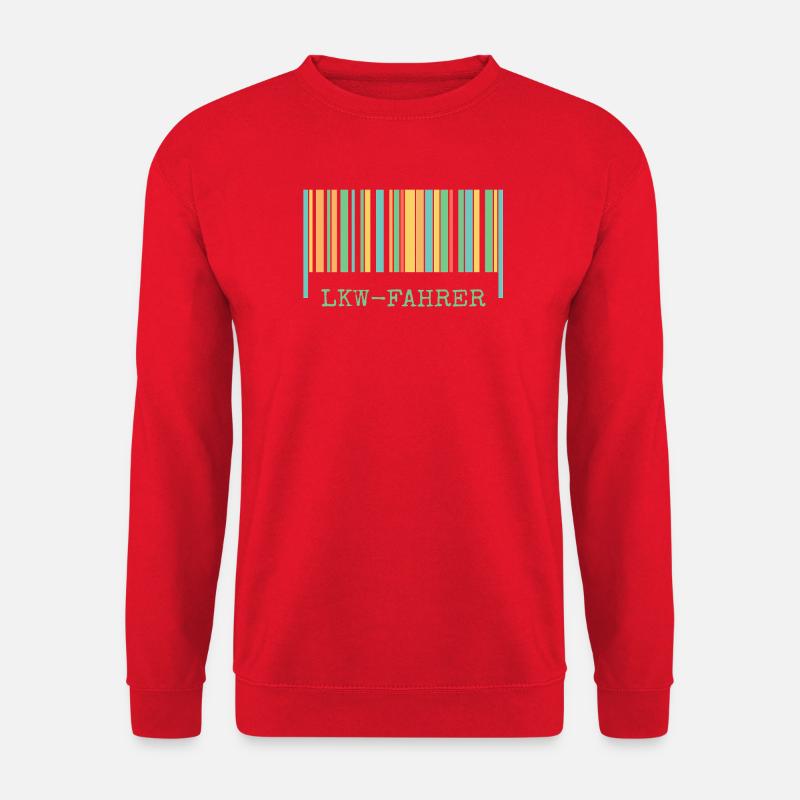 lkwfahrer als lkw - Unisex Pullover - Rot