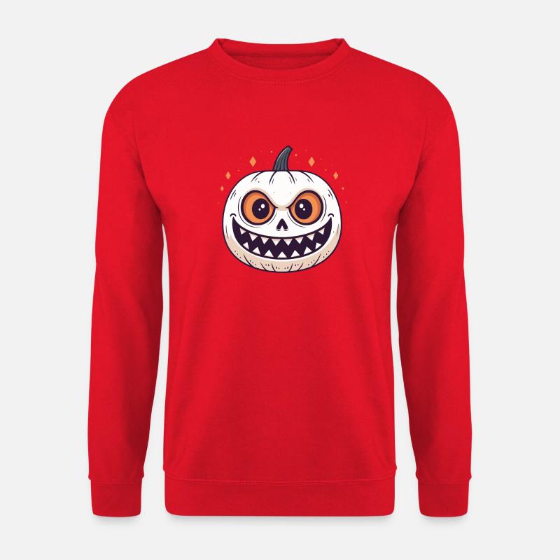 Kürbis Spooky Smile - Unisex Pullover - Rot