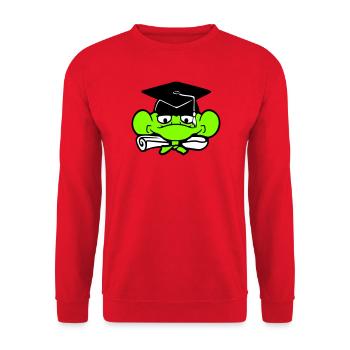 grenouille diplôme d’études secondaires réussi collège mignon - Sweat-shirt Unisexe - rouge - Devant - Alina (178cm) & Michal (187cm)