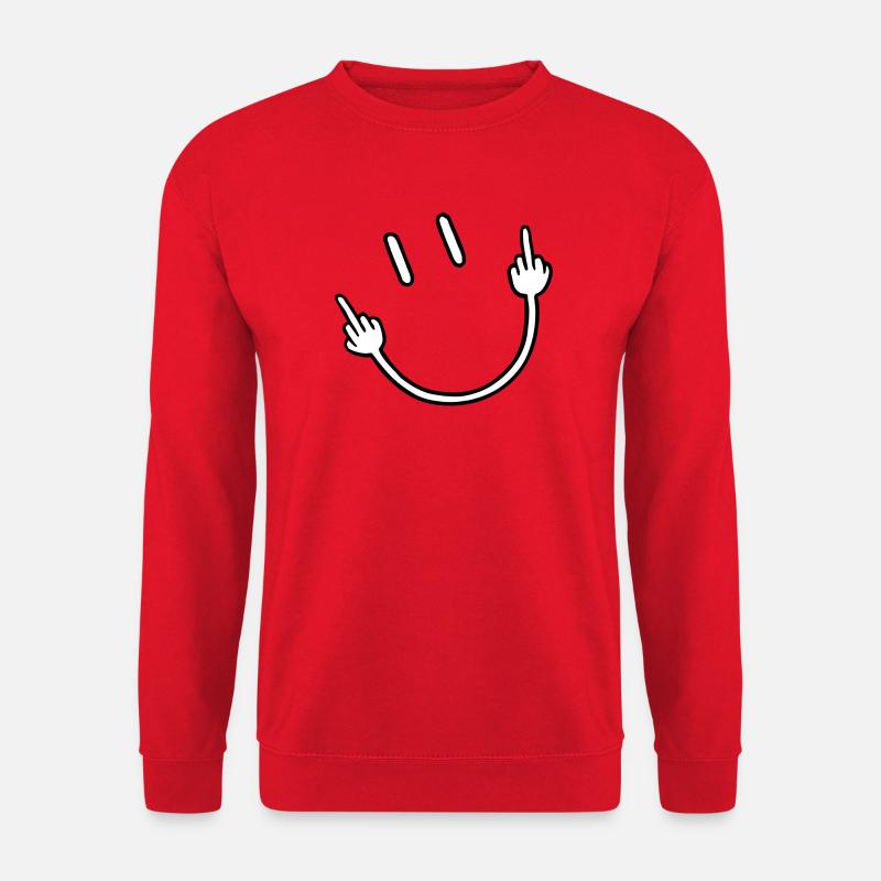 Mittelfinger-Geste - Unisex Pullover - Rot