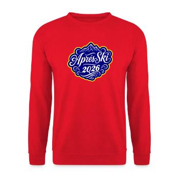 Après-ski 2026 - Unisex Sweatshirt - red - Front - Alina (178cm) & Michal (187cm)