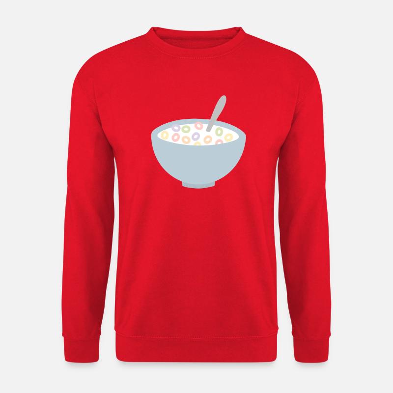 Pastellfarbene Müslischale Illustration - Unisex Pullover - Rot
