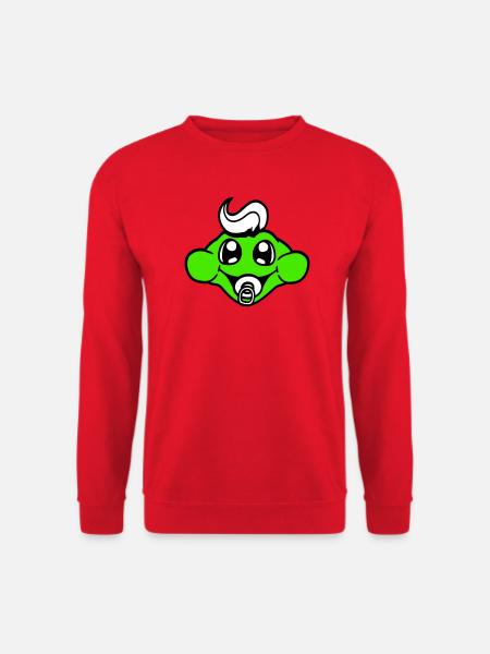 Frog Toad Baby Pacifier Mom Dad Child Family - Unisex Sweatshirt - red