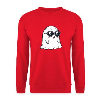 Ghost Soft Dark Brille - Unisex Pullover - Rot - Vorne - Alina (178cm) & Michal (187cm)