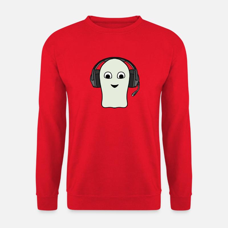 Ghost Gamer Headset - Unisex Pullover - Rot