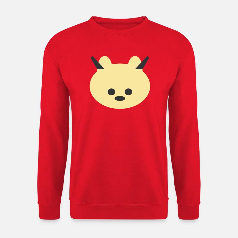 Gehörnter Bär Kuschel-Symbol - Unisex Pullover - Rot