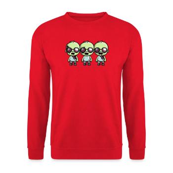 Zombies Halloween - Sweat-shirt Unisexe - rouge - Devant - Alina (178cm) & Michal (187cm)