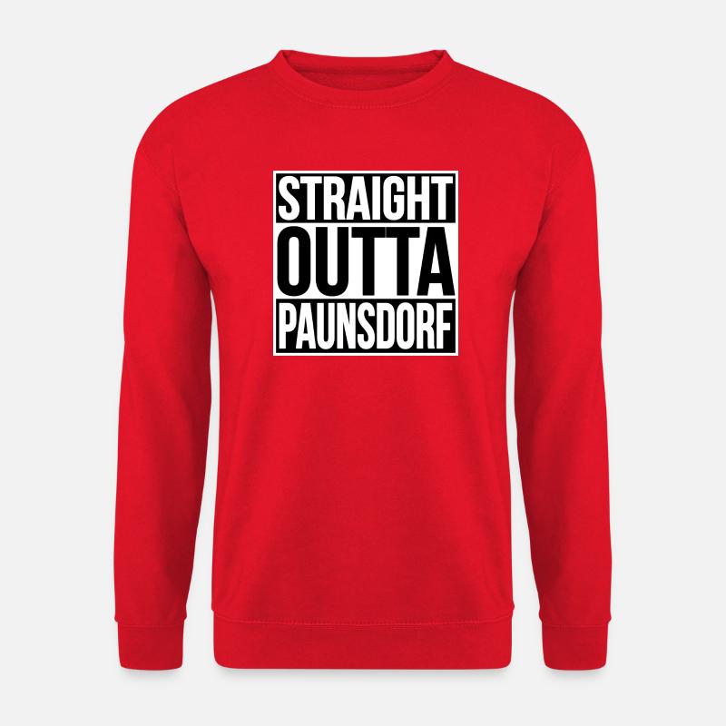 STRAIGHT OUTTA PAUNSDORF - Unisex Pullover - Rot