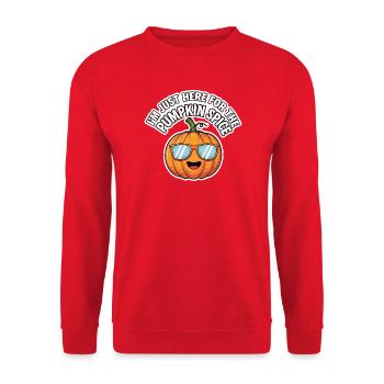 Pumpkin Spice Halloween October Pumpkin - Sweat-shirt Unisexe - rouge - Devant - Alina (178cm) & Michal (187cm)