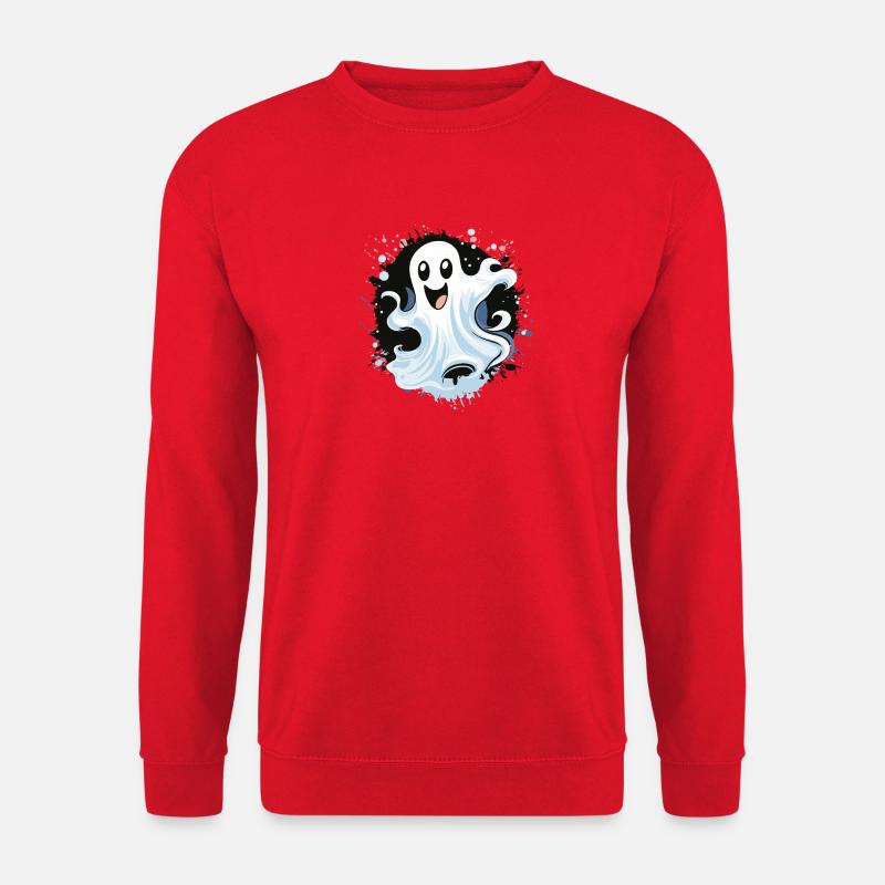 Fröhlicher Geister Spritzer - Unisex Pullover - Rot