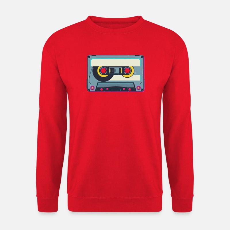 Retro Kassette - Unisex Pullover - Rot