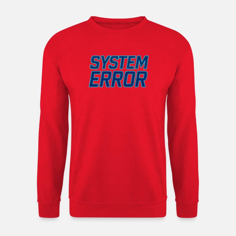 Systemfehler Glitch Design - Unisex Pullover - Rot