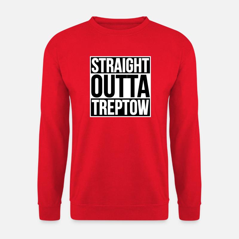 STRAIGHT OUTTA TREPTOW BERLIN - Unisex Pullover - Rot