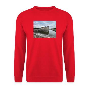 Château de Vaux le Vicomte  - Sweat-shirt Unisexe - rouge - Devant - Alina (178cm) & Michal (187cm)