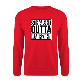 TOUT DROIT SORTI DE BERLIN MAHRZAHN - Sweat-shirt Unisexe - rouge - Devant - Alina (178cm) & Michal (187cm)