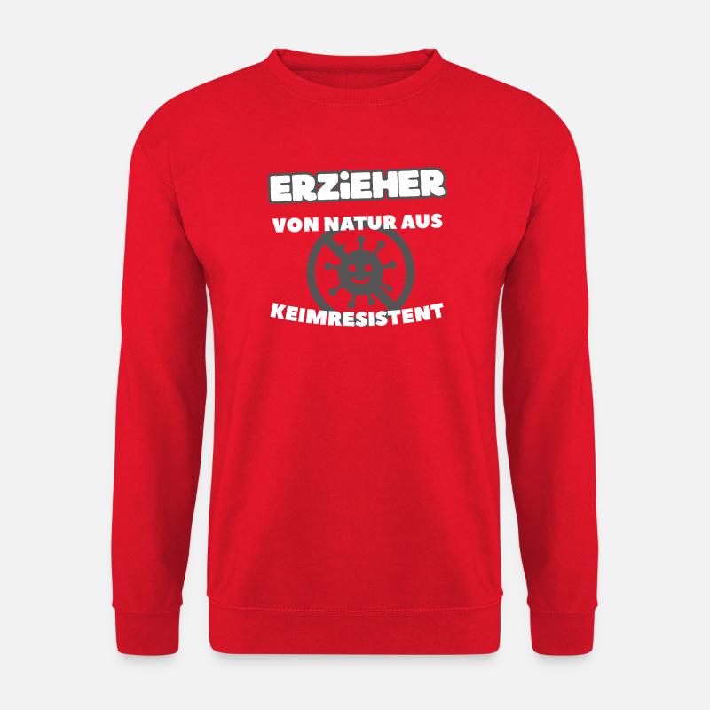Erzieher - Von Natur aus Keimresistent - Unisex Pullover - Rot