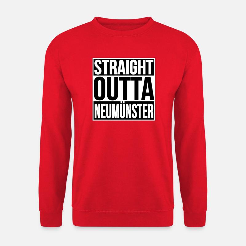 STRAIGHT OUTTA NEUMÜNSTER - Unisex Pullover - Rot