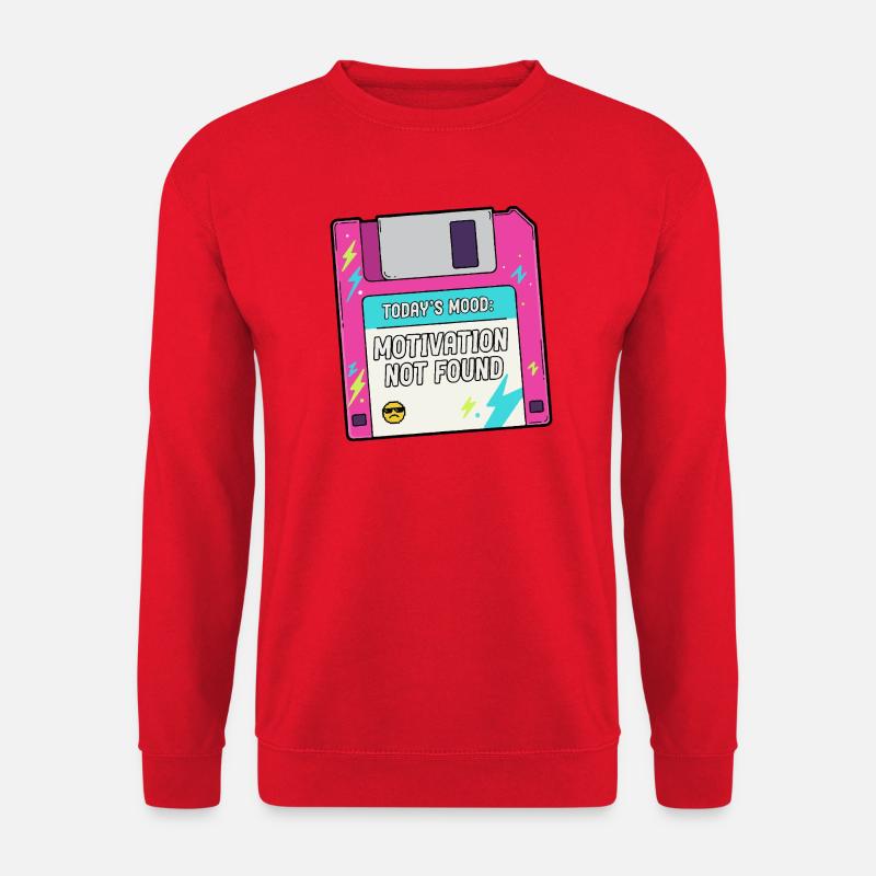 Motivation is lacking on floppy - Unisex Sweatshirt - red