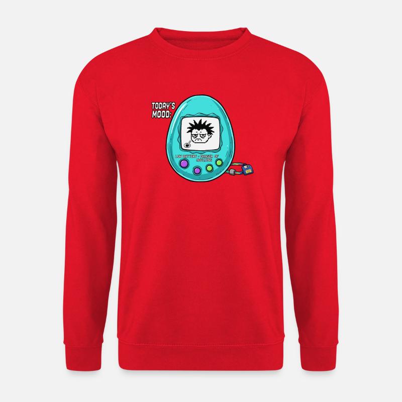 Niedrige Batteriestimmung - Unisex Pullover - Rot