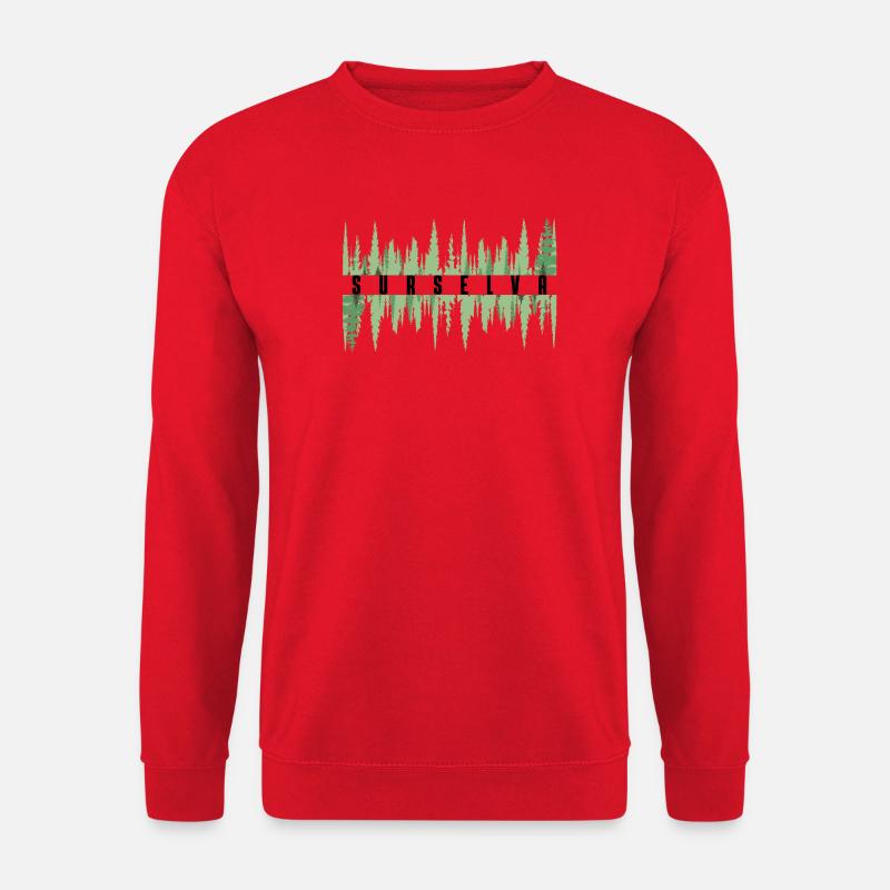 Surselva Waldgrenze - Unisex Pullover - Rot