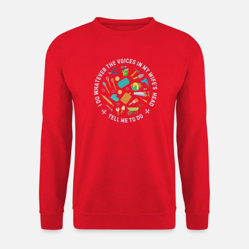 I_do_Anything_for_Wife_5 - Unisex Pullover - Rot