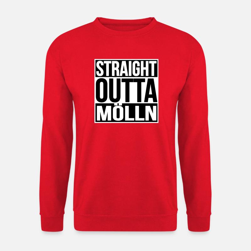 Straight Outta Mölln - Unisex Pullover - Rot