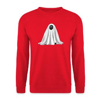 Drôle Halloween Pingouin Fantôme Monstre Dessin animé - Sweat-shirt Unisexe - rouge - Devant - Alina (178cm) & Michal (187cm)