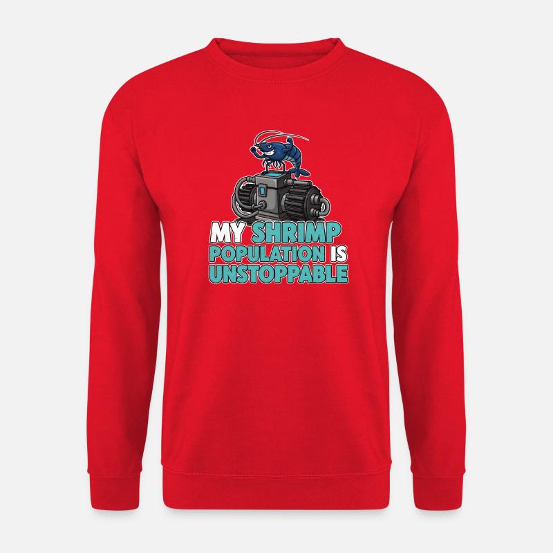 Shrimp Comic Geschenk - Unisex Pullover - Rot