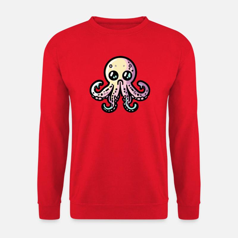 Oktopus Halloween Zombie - Unisex Pullover - Rot
