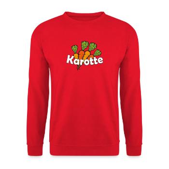 Carotte - Sweat-shirt Unisexe - rouge - Devant - Alina (178cm) & Michal (187cm)