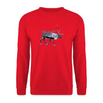 KORPILOMBOLO - Unisex Sweatshirt - red - Front - Alina (178cm) & Michal (187cm)