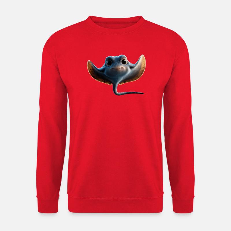 Manta Rochen Teufelsrochen Stachelrochen Taucher - Unisex Pullover - Rot