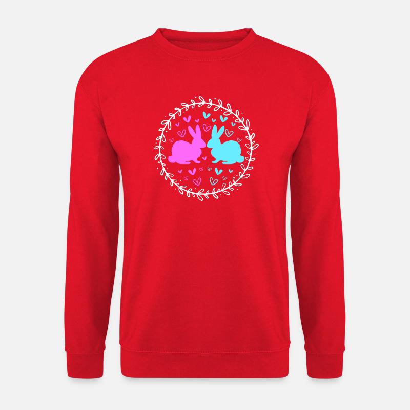 Gender Reveal Ostern Werdende Mutter - Unisex Pullover - Rot