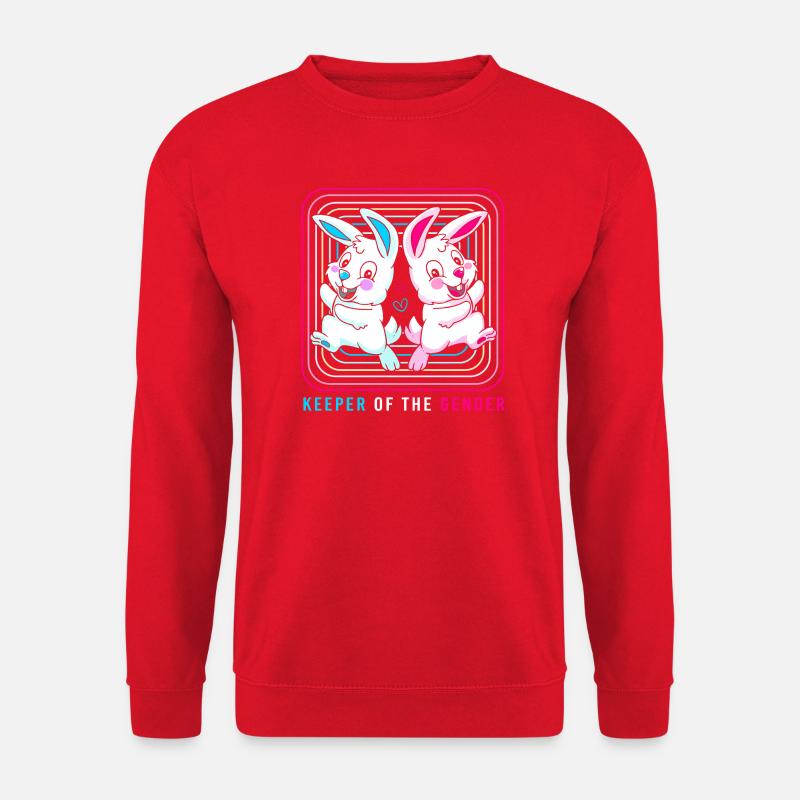 Gender Reveal Ostern Werdende Mutter - Unisex Pullover - Rot