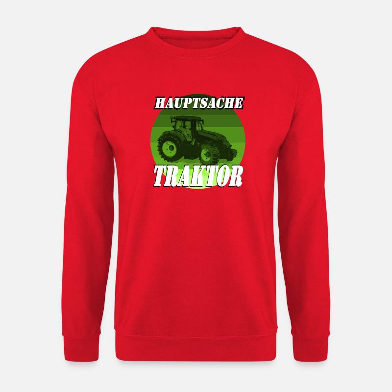 Hauptsache Traktor - Unisex Pullover - Rot