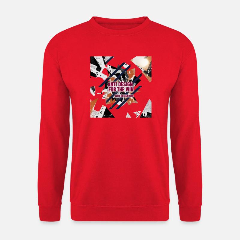Anti-Design_for_the_Win_Collage - Unisex Pullover - Rot
