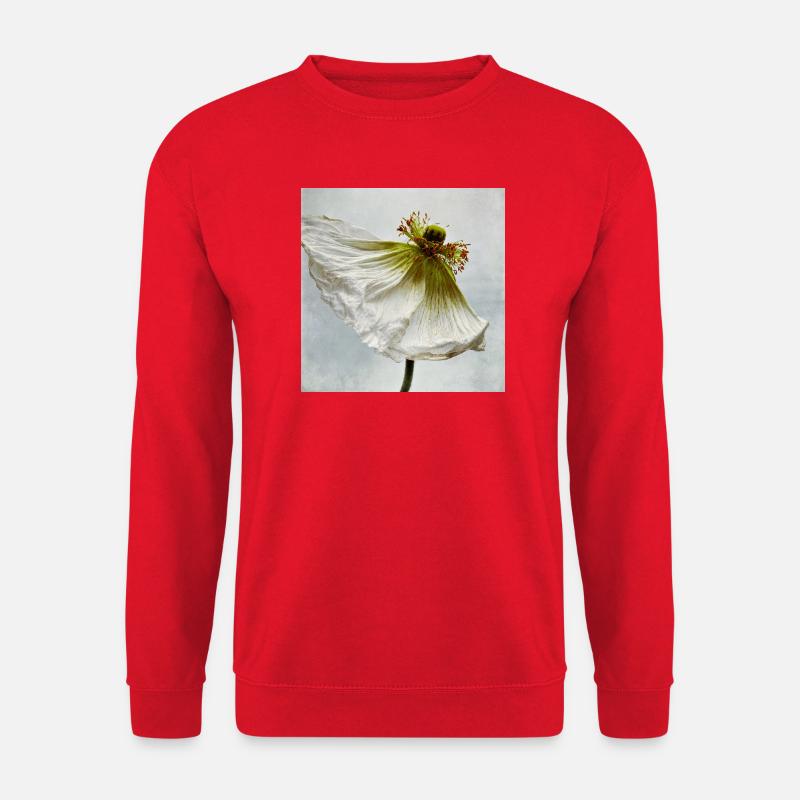 White Poppy - Unisex Pullover - Rot