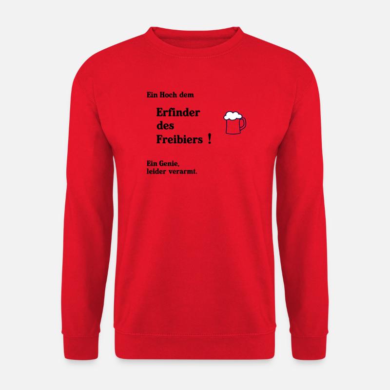 Erfinder des Freibiers - Unisex Pullover - Rot