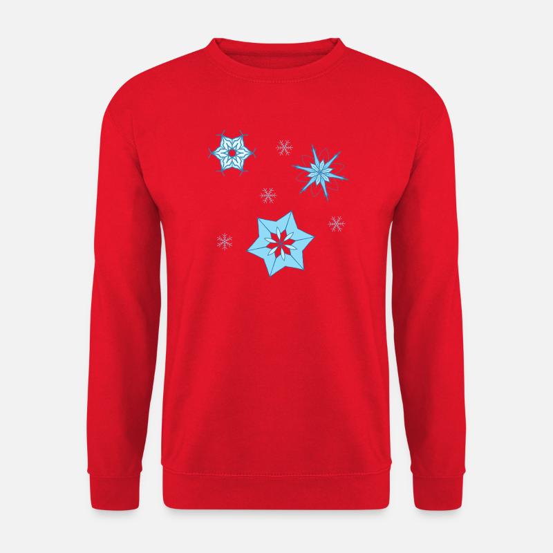 Wintersterne - Unisex Pullover - Rot