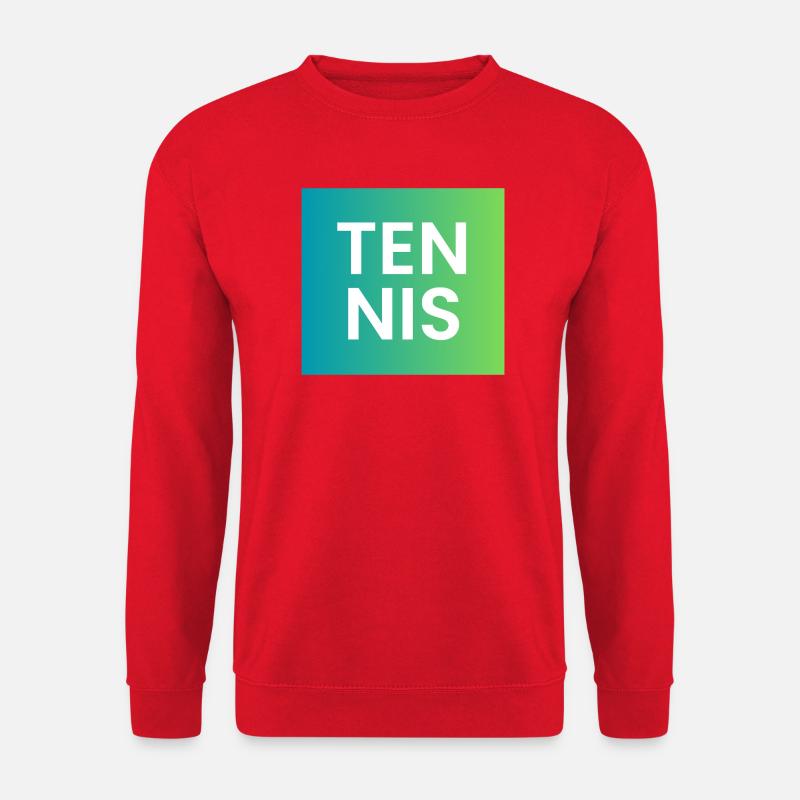 Tennis Gradient Typografie - Unisex Pullover - Rot